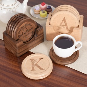 Export Quality Natural Bamboo Coaster Set for Cups and Mugs, Eco Friendly <b>Table</b> <b>Protection</b> Accessories for Daily Use for Sale - Product Image 4