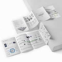 Impression d'instructions couleur personnalisées, impression d'instructions de produits pliables, brochure contractuelle, dépliant en papier personnalisé