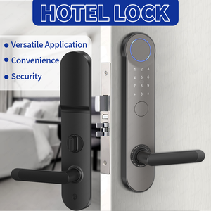 Умный наружный набор электронных дверных замков из нержавеющей стали, деревянный многоточечный врезной замок из цинкового сплава для корпуса дверных замков - Product Image 2