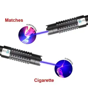 Con trỏ laser tăng cường công suất cao phù hợp để sử dụng ngoài trời vào ban đêm với ánh sáng xanh và nắp sao đa chức năng