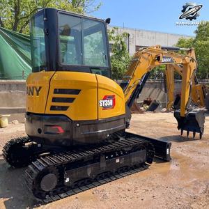 Excavadora Mini Sany35U Usada, 3.7 Toneladas, Cucharón de 0.15m³, Marca China Original, Excavadora de Construcción de Tamaño Pequeño, Pocas Horas de Uso - Product Image 3