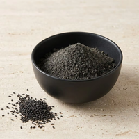 Poudre de sésame noir naturel très vendue pour les boissons saines, la pâtisserie et les compléments alimentaires