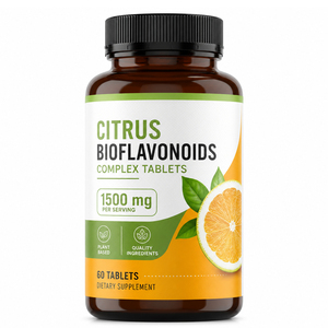 Comprimés de bioflavonoïdes organiques végétaliens antioxydants de haute qualité pour adultes, extrait de racine de pissenlit et de ginkgo, santé des vaisseaux sanguins, 60 comprimés - Product Image 1