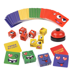 Cubo <span class=keywords><strong>de</strong></span> <span class=keywords><strong>Rubik</strong></span> Transfronterizo que Cambia <span class=keywords><strong>de</strong></span> Cara, Juguete Educativo Temprano para Niños, Bloques <span class=keywords><strong>de</strong></span> Construcción <span class=keywords><strong>de</strong></span> Plástico con Caras - Product Image 1
