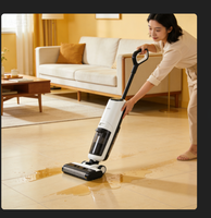 Aspirateur intelligent sans fil LED pour sols humides et secs, autonettoyant, pour hôtels, maisons et voitures, avec fonction de lavage et balayage