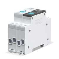 TONGOU API Smart Life Products 1P + N 1-63A DIN Rail Smart Home Commutateur sans fil Gradateur WIFI Mesure 1P + N 1-63A Disjoncteur