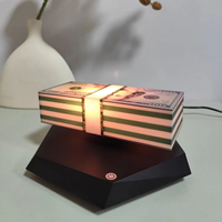 Lámpara Nocturna Creativa HCNT con Modelo de Dinero Flotante, Luz de 16 Colores con Control Remoto, un Producto Moderno y Tecnológico