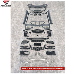 Per Mercedes Benz Classe E <span class=keywords><strong>W212</strong></span> 14-15 <span class=keywords><strong>AMG</strong></span> E63 Paraurti Anteriore, Paraurti Posteriore, Faro Cofano, Minigonne Laterali, Nuovi Morsetti, Fonte di Produzione - Product Image 2