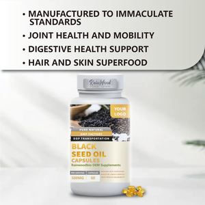 OEM Private Label <span class=keywords><strong>Black</strong></span> <span class=keywords><strong>Seed</strong></span> Oil Suplemento Cold Press 1000mg <span class=keywords><strong>Black</strong></span> <span class=keywords><strong>Seed</strong></span> Oil Softgel Cápsulas - Product Image 2