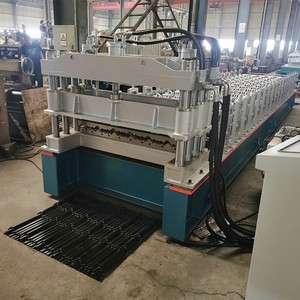 Máquina perfiladora <span class=keywords><strong>de</strong></span> tejas escalonadas <span class=keywords><strong>para</strong></span> techos esmaltados Zhongyuan <span class=keywords><strong>de</strong></span> alta velocidad con caja <span class=keywords><strong>de</strong></span> engranajes <span class=keywords><strong>de</strong></span> 1200 mm, motor <span class=keywords><strong>de</strong></span> 5.5 kW, control PLC y larga vida útil - Product Image 2
