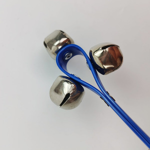Campanas de manivela con mango de plástico, color azul intenso, instrumento musical para niños de 2 a 4 años, juguete unisex - Product Image 2