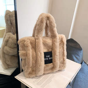 Sac fourre-tout tendance en fausse fourrure grande taille pour femme, style coréen, sac à bandoulière en peluche pour <span class=keywords><strong>l</strong></span>'<span class=keywords><strong>automne</strong></span> et <span class=keywords><strong>l</strong></span>'hiver - Product Image 5