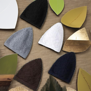 Chapeau en coton tricoté à la main, respirant, écologique, de style turc, pour hommes, utilisable en toutes saisons, chapeau musulman pour le Ramadan, Kufi - Product Image 2
