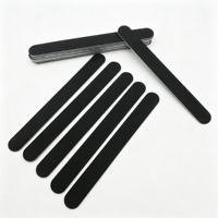 Lot de 12 limes à ongles jetables en bois double face, grain 100/180, pour manucure et pédicure à domicile ou en salon