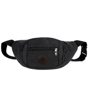 Riñonera Unisex Vintage de Lona Impermeable de Gran Capacidad, Duradera, con Logotipo Personalizado, para Exteriores, al por Mayor - Product Image 4