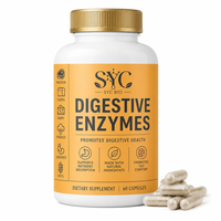 Enzymes digestives à base de plantes, capsules de bien-être quotidien, 60 capsules, prix d'usine en marque privée, OEM ODM, vente en gros