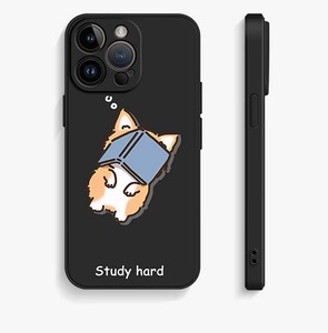 Nghiên Cứu Cứng Mèo In Ấn Cạnh Thẳng Silicone TPU Điện Thoại Di Động Bìa Trường Hợp Đối Với iPhone 7 8 X XR XS 11 12 13 14 15 16 17 Pro Max - Product Image 6