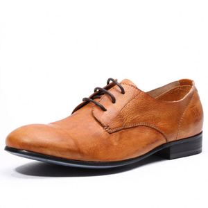 Leisure Business 2025 New Model Best-selling Handmade Round Toe Men's Dress <b>Shoes</b> <b>Height</b> <b>Increasing</b> Autumn - Product Image 3
