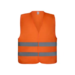 Hi Vis Рабочая одежда оранжевый защитный жилет ENISO20471 chaleco reflectante OEM/ODM для безопасности строительства с индивидуальным принтом логотипа