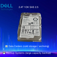 Disque dur SAS 2,4 To 10K à échange à chaud pour serveurs Dell PowerEdge R750 R760 R660 R450 R470 R260 R360 R770 R7725