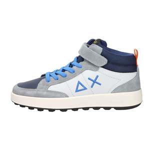 รองเท้าผ้าใบซัน 68 แบมบินี Z45335T กรีจิโอบลูรองเท้าเด็กทรงสูง - Product Image 1