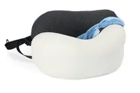 Nouveau design Oreiller Cou pour Voyage Fournir Double Doux Cou Soutien Voyage Kit Avion Oreiller