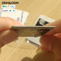Material de Construcción de Césped Sintético Personalizado, Placas de Identificación Grabadas con Logotipo de Marca, Aluminio Pulverizado con Arena, Autoadhesivas