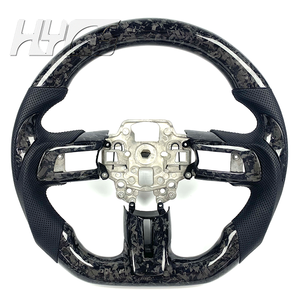 Volant de voiture personnalisé, volant sport amélioré en fibre de carbone forgée pour <span class=keywords><strong>Ford</strong></span> <span class=keywords><strong>Mustang</strong></span> GT - Product Image 2