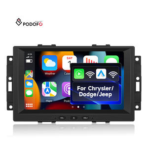 Podofo 8'' 4+64G para Chrysler Jeep Dodge, Radio de Auto Android 2 Din, Estéreo para Auto, CarPlay/Android Auto Inalámbrico, GPS, WiFi, RDS, EQ, ODM - Product Image 1