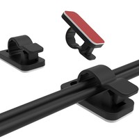 Clip de fixation en nylon en forme de R, best-seller transfrontalier, pour câbles, organisateur de fils, vis pour fixation de câbles de lampe