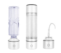 Bouteille d'eau hydrogénée intelligente 7,8 Hz Technologie SPE PEM 300 ml Haute Concentration 5001-10000 ppb Écran OLED Alarme vocale Plastique Extérieur