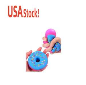 USA Stock New Unique Stretching Decompression tpr Donut <b>squishy</b> Vent Toy Realistic Simulation Squeeze Toy - Product Image 3