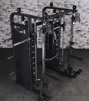 Machine Smith multifonctionnelle Freeman avec système de câbles croisés et pile de poids, rack Smith tout-en-un et Power Cage