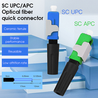 Connecteur rapide à fibre optique monomode haute performance COMPTYCO SCUPC APC, faible perte, connecteur rapide à fibre optique FTTH
