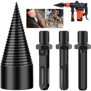 Yiduo Wood Splitting Auger <b>Drill</b> <b>Bit</b> Hardened Steel Round Shank For Masonry And Woodworking - Product Image 3