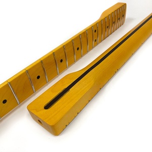 Mástil de Guitarra ST de Arce Canadiense de una Pieza, Estilo Vintage, 21 Trastes, Orificio de Afinación de 8 mm, Acabado Nitro Satinado - Product Image 6