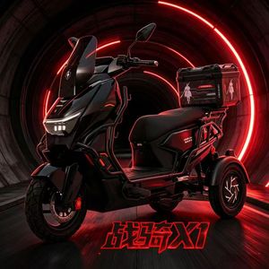 Saige Black Warrior WarRide X1 Moto Elettrica Autobilanciante <span class=keywords><strong>a</strong></span> 3 Ruote 1500W 72V 80km/h con TCS <span class=keywords><strong>CBS</strong></span> per Consegne e Pendolarismo - Product Image 4