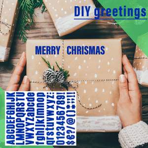 ملصقات أرقام وحروف زرقاء 810 قطعة، 10 أوراق، مقاس 1 بوصة، مقاومة للماء، لصندوق البريد والباب والنافذة والعناوين والأعمال اليدوية والحرف اليدوية - Product Image 4