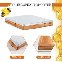 6-teiliges professionelles Bienenstock-Zubehör-Set: 10-Rahmen-Teleskop-Oberabdeckung und Innenabdeckungs-Set