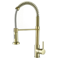 360 Degrés Rotatif Cuisine Bar Gourmet Évier Pull Out Ressort Robinet Mélangeur En Acier Inoxydable Chaud Froid Flexible Pull Down Robinet D'eau