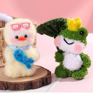 Nouveau mignon grenouille renard cryptage fuzzy <span class=keywords><strong>fil</strong></span> tuyau nettoyant à la main bricolage matériel paquet chenille tiges pour bricolage animaux - Product Image 3