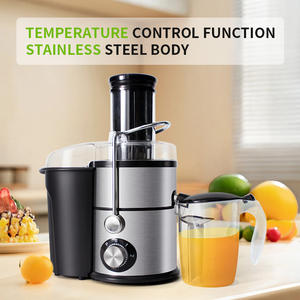 ステンレス鋼ボディフルーツとベジジューサーBPAフリーシルバーカウンタートップ電気遠心ジュース抽出器 - Product Image 2
