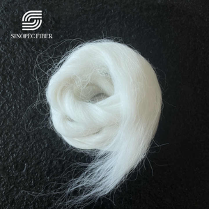 GRS Recycle 100% Virgin <b>Polyester</b> Tops 2.7dtex X102mm Semi-Dull Raw White <b>Yarn</b> Spinning 3d Staple Fiber Solid Style for Concrete - Product Image 2