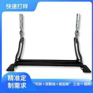 Adjustable Sofa Backrest Hinges Black Iron Surface Mount For Multi Functional Furniture - Product Image 3