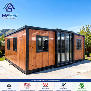 Maison pliable de luxe 4 chambres, conteneur extensible de 20 pieds, dépliable en 1 heure, pour chantier de construction et camp de chantier, conforme aux normes australiennes - Product Image 1