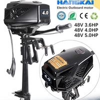 Moteur de bateau électrique 48V 5HP 25A 1200W, moteur hors-bord pour bateau gonflable Hangkai 5 HP, moteur de bateau électrique