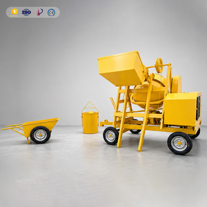 Bétonnière mobile 500L à 4 roues, alimentée au diesel, avec tambour renforcé de 3 mm au haut et de 4 mm au bas, pour chantier - Product Image 4