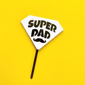 Adornos acrílicos para pasteles con diseño de miel y dulzura, Super Papá, El Mejor Papá del Mundo, Decoraciones para pasteles del Día del Padre - Product Image 5