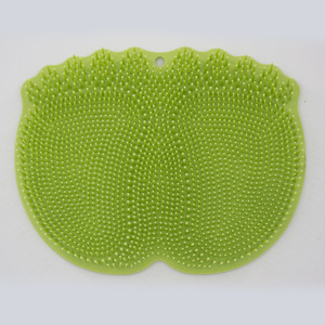 Almohadilla de masaje de silicona para ducha montada en la pared con ventosa, tapete exfoliante para pies para adultos - Product Image 5