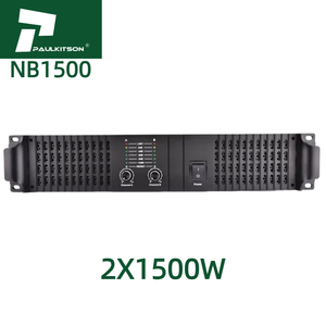 Paulkitson NB1500 Class TD Dual Channel High Power 2x1500W Stereo/Mono Subwoofer Amplifier Professional High SNR 4/8 Ohm Metal - Product Image 1